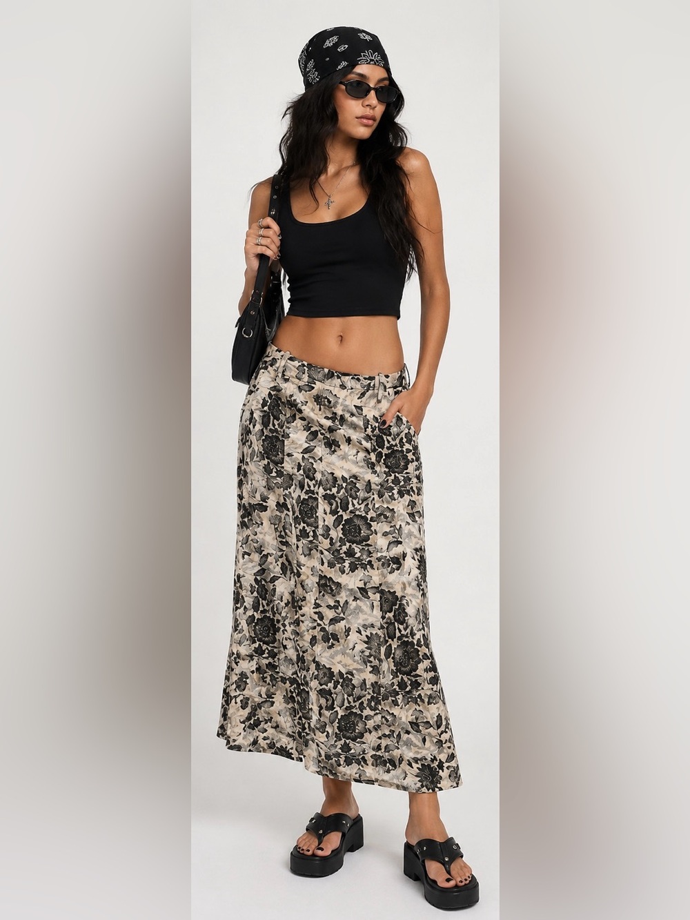Y2K Floral Skirt